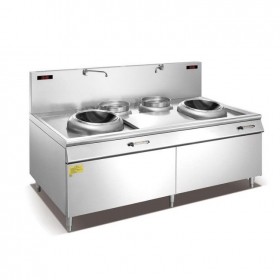 商用20KW大功率單雙頭煮面桶廚房設(shè)備雙頭煲湯電灶臺 帶熄火保護裝置