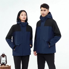 HJ-2088多口袋城市休閑三合一戶(hù)外沖鋒衣 匯聚服飾可定制