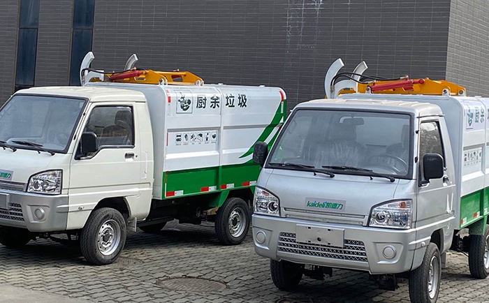 電動(dòng)廚余垃圾保潔車(chē)走進(jìn)西安交大校園