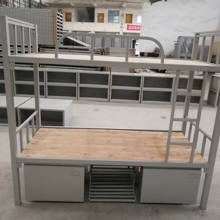 華誼君羊供應(yīng)學(xué)生上下鋪床 定制各種規(guī)格宿舍床