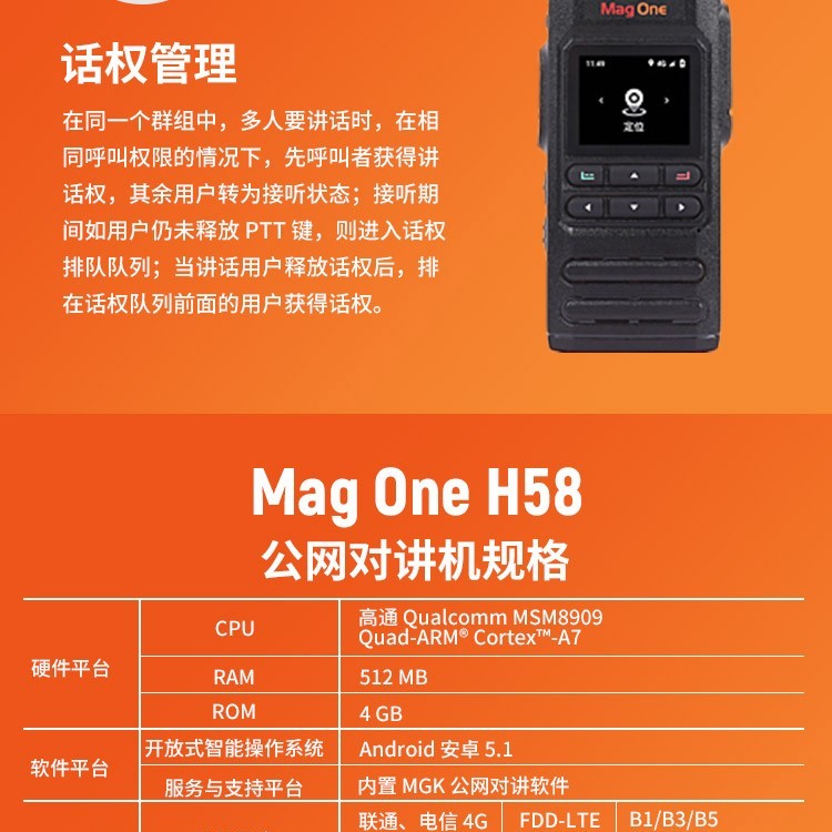 瀘州H58公網(wǎng)對(duì)講機(jī)全國(guó)5000公里