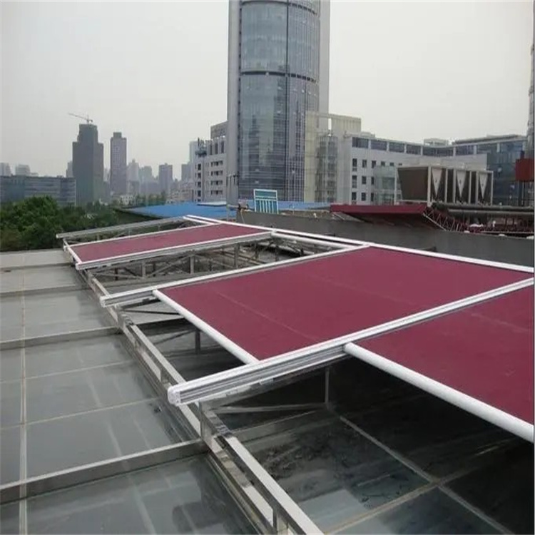 鋁合金陽光房電動天幕 室外遮陽簾 隔熱保溫好 安裝簡便