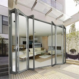 定制折疊門 成都簡約風折疊門定制廠家 金榮達 別墅 寫字樓折疊門