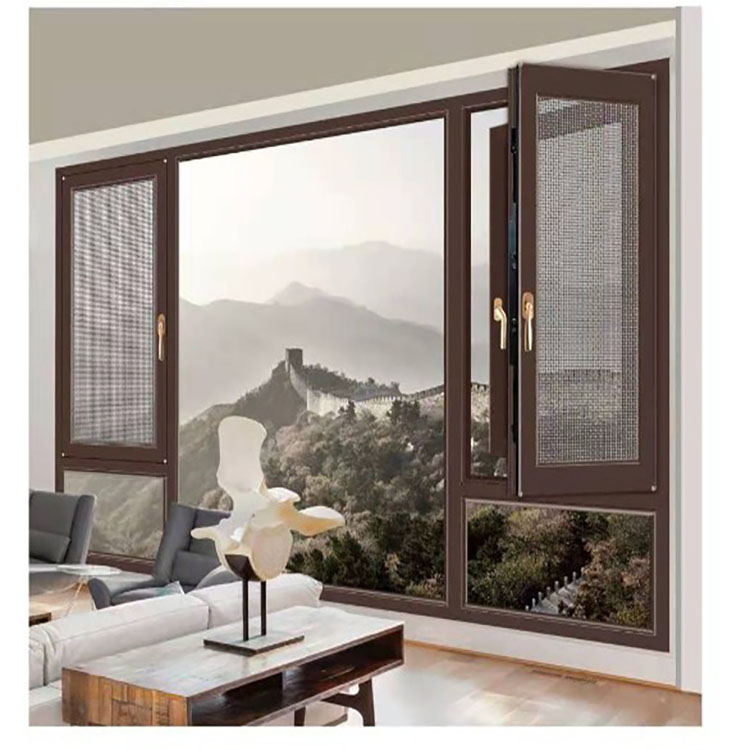 鋁合金斷橋門窗 陽(yáng)臺(tái)隔音窗 臥室平開窗 房屋門窗定制廠家