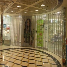 工廠供應(yīng)水晶折疊門 商鋪鋁合金折疊門 透明推拉折疊門 上門安裝