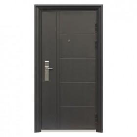 家用甲級(jí)防盜門(mén)平板雙色簡(jiǎn)約風(fēng)格鋅合金