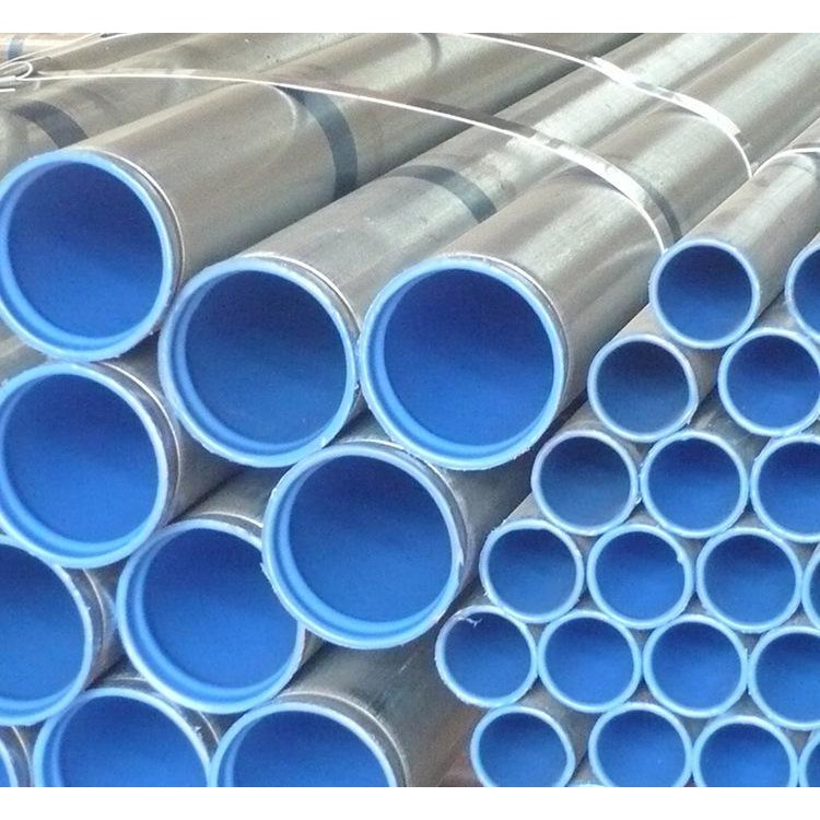 Q235b dn80l 自來(lái)水溝槽防腐襯塑涂塑鋼管-錦睿