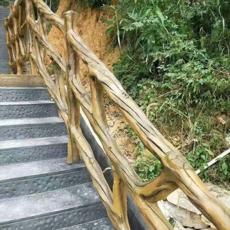 道路河道景區(qū)公園扶欄仿木欄桿 水泥護(hù)欄 免費設(shè)計 包工包料