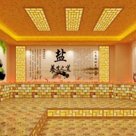 十平方鹽蒸房裝修超長質(zhì)保十平鹽療汗蒸房定制防火鹽屋