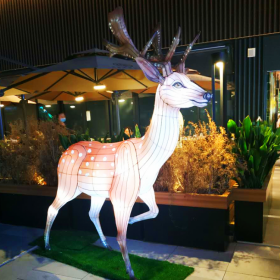 大型戶外節(jié)日中秋花燈光秀燈組定制燈展花燈春節(jié)元宵復(fù)古彩燈裝飾