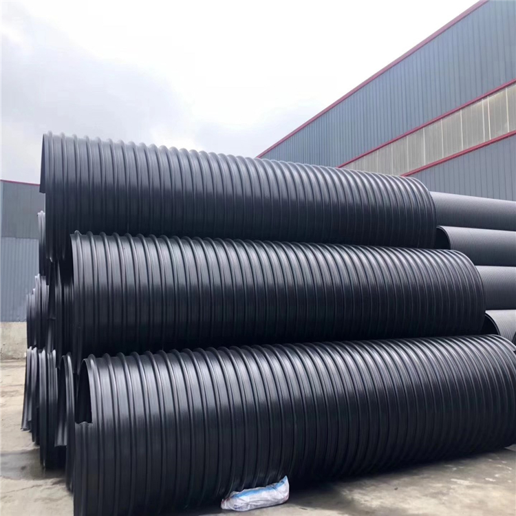 青海鋼帶波紋管 鋼帶增強(qiáng)PE波紋管排污管廠家直銷(xiāo)