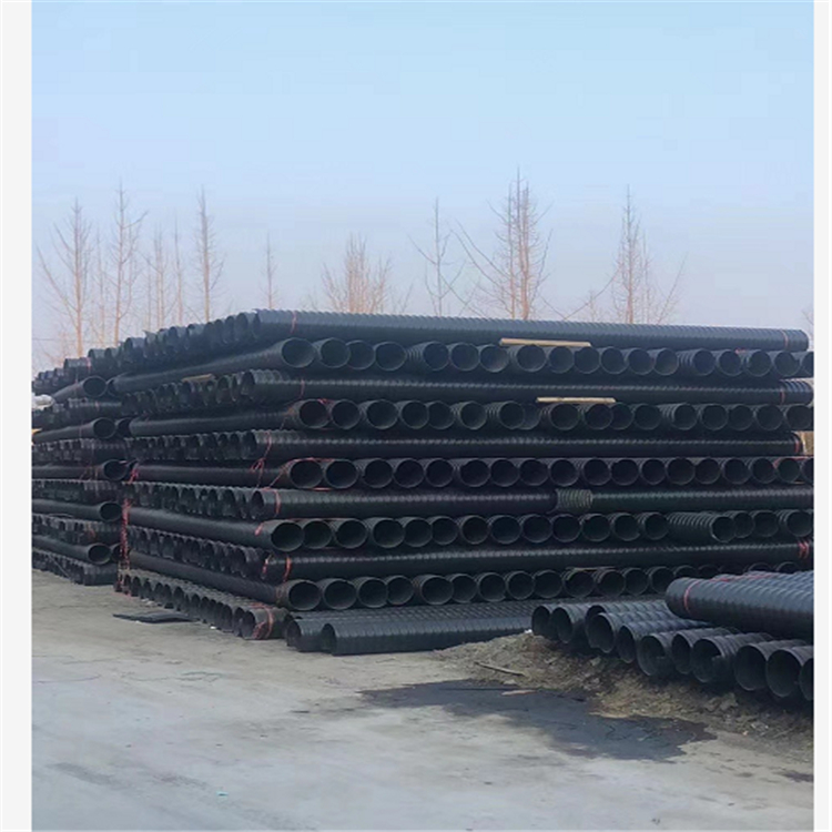 甘肅鋼帶波紋管廠家 排污鋼帶增強(qiáng)螺旋波紋管