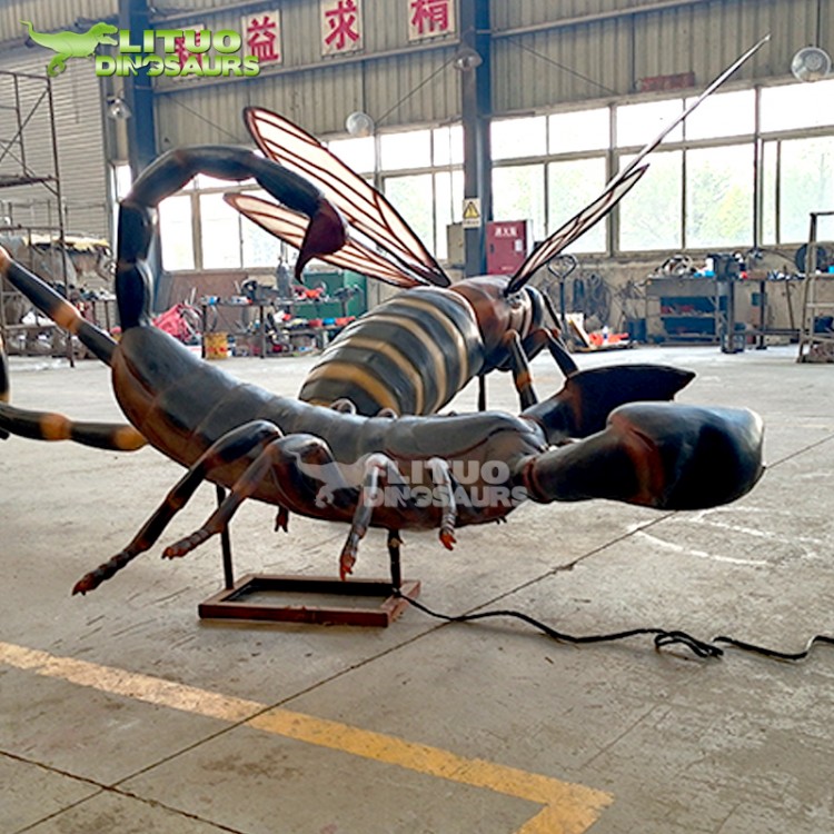 會動會叫大型硅膠昆蟲模型 網(wǎng)紅景觀仿真昆蟲擺件 仿真度高