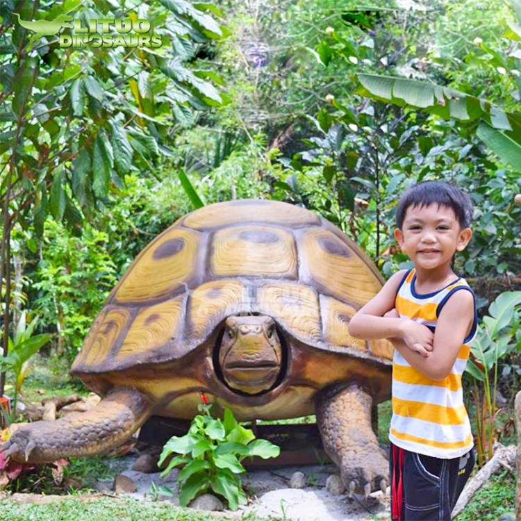 大型仿真電動(dòng)硅膠烏龜 制作銷(xiāo)售展出戶外能動(dòng)會(huì)叫動(dòng)物模型