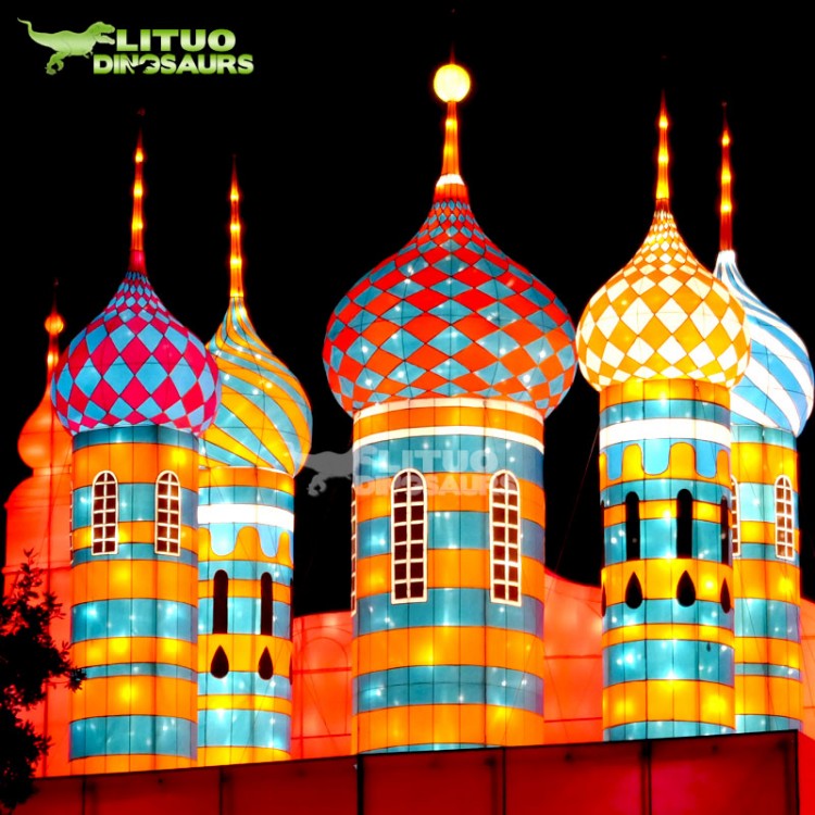 春節(jié)花燈制作公司大型城堡造型彩燈定制廠家燈展設(shè)計(jì)制作公司