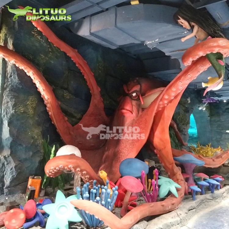 仿真海洋生物模型景區(qū)大型仿生魚擺件博物館硅膠電動(dòng)魚模型