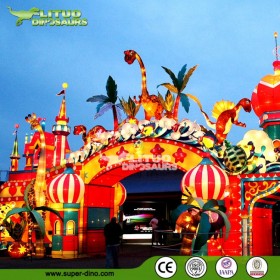 【彩燈燈會(huì)】制作工廠自貢源頭夜游文旅LED燈帶內(nèi)透光彩燈