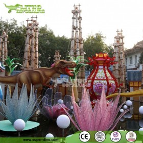 可現(xiàn)場(chǎng)設(shè)計(jì)制作自貢源頭可來(lái)圖夜游恐龍彩燈花燈燈會(huì)