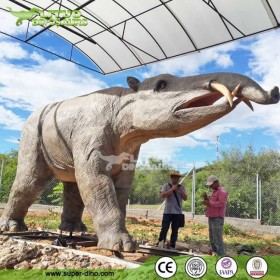 互動(dòng)裝置自貢仿真恐龍工廠大型動(dòng)物模型制作廠家戶(hù)外景區(qū)鏟齒象