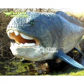 攝影道具展廳標(biāo)本 高仿真 仿真魚(yú)  動(dòng)物制作模型 鄧氏魚(yú)