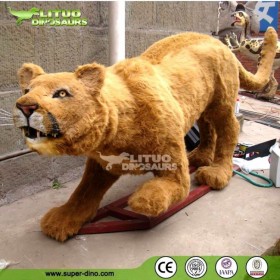 可動(dòng)雕塑擺件模型逼真道具裝飾 戶外動(dòng)物園公園  景區(qū)仿真動(dòng)物美洲獅
