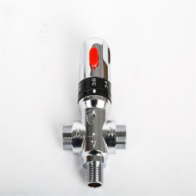 呼和浩特綠歆全銅自動混水恒溫閥洗手廚房面盆龍頭魚缸游泳洗臉恒溫器