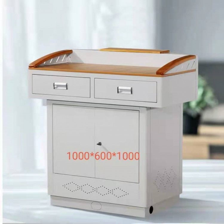 成都多媒體講臺廠家 鋼制教學(xué)多功能電教中控講臺 演講臺桌學(xué)校教師電腦桌子