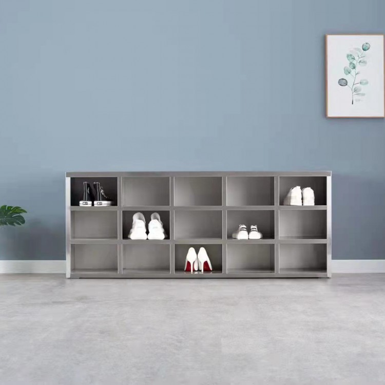 不銹鋼單面雙面鞋柜 1390*400*700mm  防腐防銹辦公儲(chǔ)物柜