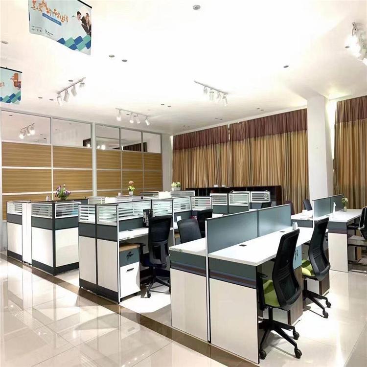 現代隔斷電腦桌 多人位寫字臺屏風卡位辦公桌 支持定制