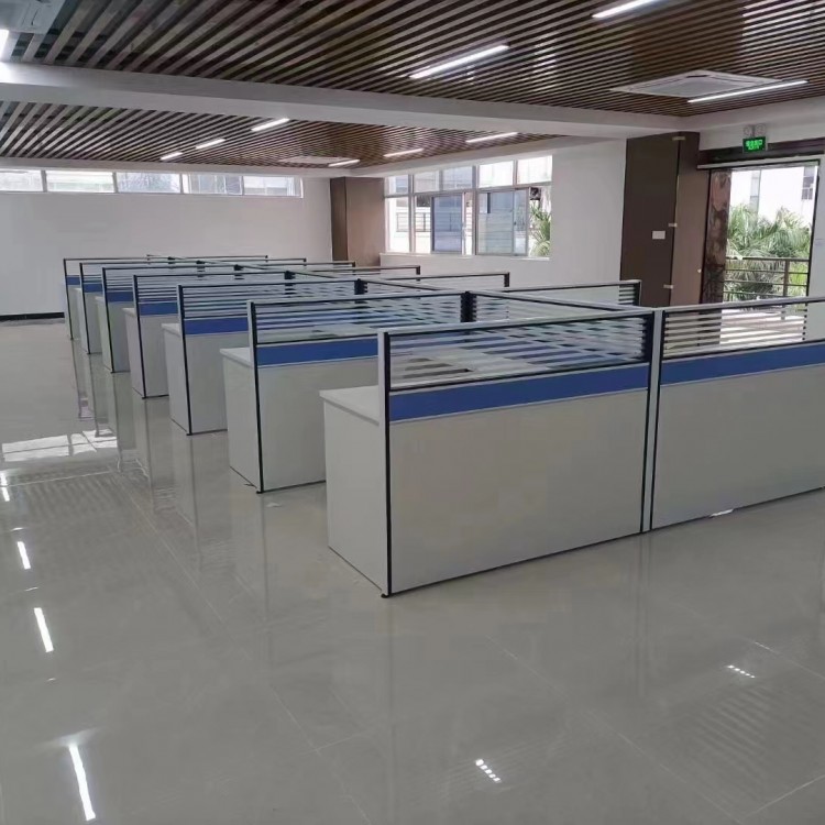 隔斷屏風工作位 實木環(huán)保材質辦公桌-美拓