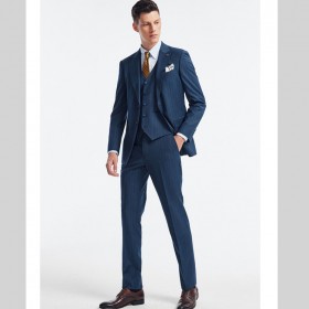 高級(jí)感男士西服槍駁領(lǐng)英倫商務(wù)休閑正裝