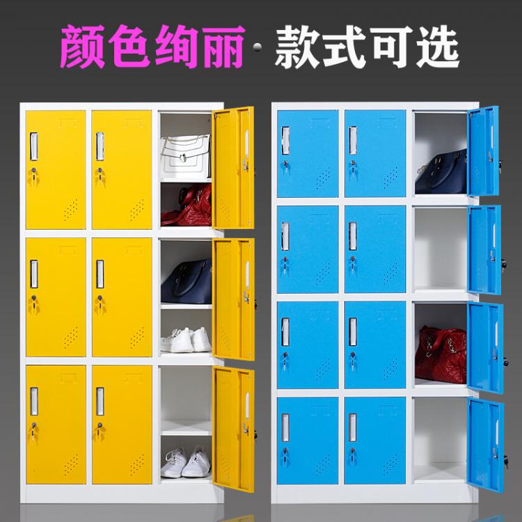 成都廠家彩色員工柜更衣柜健身房存包柜浴室換衣柜帶感應(yīng)鎖儲物柜