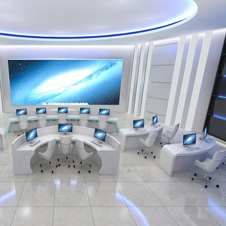 定制弧形異形指揮中心室控制臺(tái)監(jiān)控臺(tái)操作臺(tái)調(diào)度臺(tái)工作臺(tái)多媒體辦