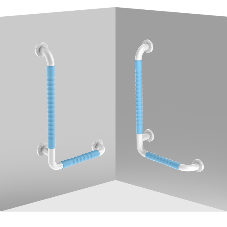 老人廁所洗澡間無障礙L型衛(wèi)浴扶手400*600mm安全防滑淋浴安全抓桿