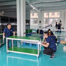 四川成都鋁型材 防靜電流水線工作臺(tái) 精益管工作臺(tái) 蓉美華 廠家直銷