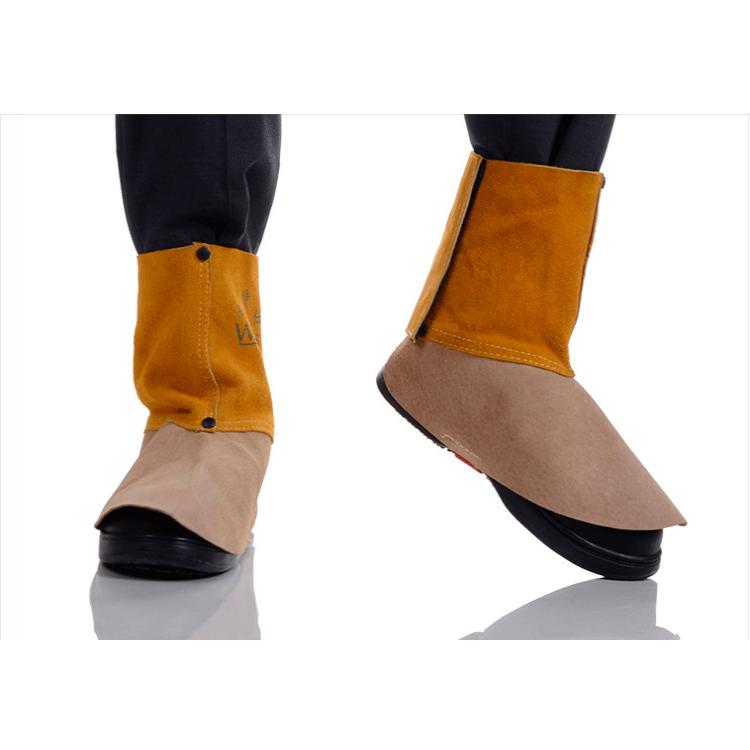 威特仕44-2106 金黃色牛皮電焊腳蓋  15cm長   隔熱耐磨焊接防護(hù)腳蓋