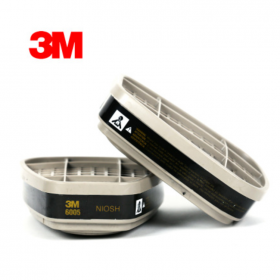 3M6005CN濾毒盒防甲醛防有機蒸氣防塵過濾盒碳盒6200可使用濾毒罐
