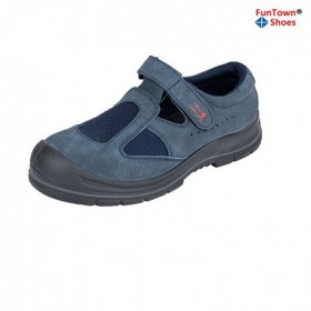 funtownshoes/范特仕6207P 防砸防滑防靜電安全鞋 防穿刺勞保鞋 優(yōu)質(zhì)灰色反絨牛皮 復(fù)合包頭