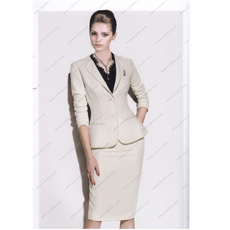 圣卡丹服飾 商務職業(yè)套裝定制 秋季新款時尚氣質女西服 女士OL通勤仿毛西裝職業(yè)裝
