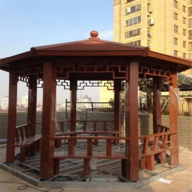 鋁合金新中式?jīng)鐾?款式現(xiàn)代簡約 公園別墅庭院可用 必飾達(dá)