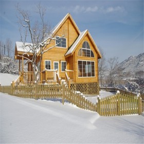 景觀生態(tài)木屋建造定制 戶外木建筑別墅 恒希木業(yè)