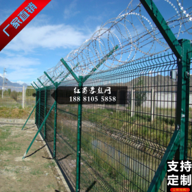 四川廠家批發(fā)定制機場隔離防護網(wǎng)高鐵護欄網(wǎng)監(jiān)獄刺繩圍欄網(wǎng)防攀爬滾籠網(wǎng)刀片刺