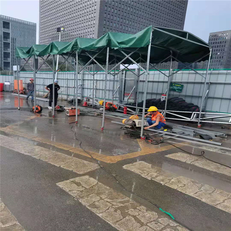 伸拉棚遮雨棚 固定式遮陽(yáng)棚 移動(dòng)收縮雨棚 工廠推拉棚 免費(fèi)上門(mén)測(cè)量 廠家直銷(xiāo)