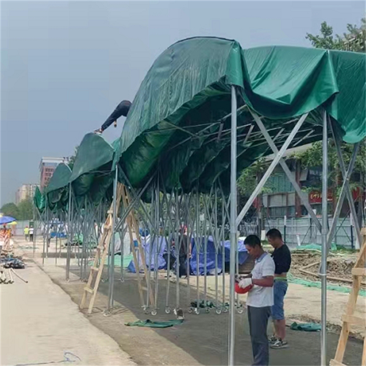 大型活動(dòng)雨棚 過(guò)道推拉移動(dòng)篷 電動(dòng)懸空帳篷 戶(hù)外停車(chē)移動(dòng)伸縮棚