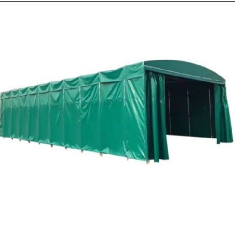 夜市透明籃球場(chǎng)大型推拉雨棚伸縮棚停車(chē)位大棚車(chē)庫(kù)頂棚定制倉(cāng)儲(chǔ)