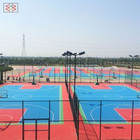 四川懸浮地板籃球場專用運動地板生產(chǎn)廠家 蓉誠華塑 規(guī)格齊全
