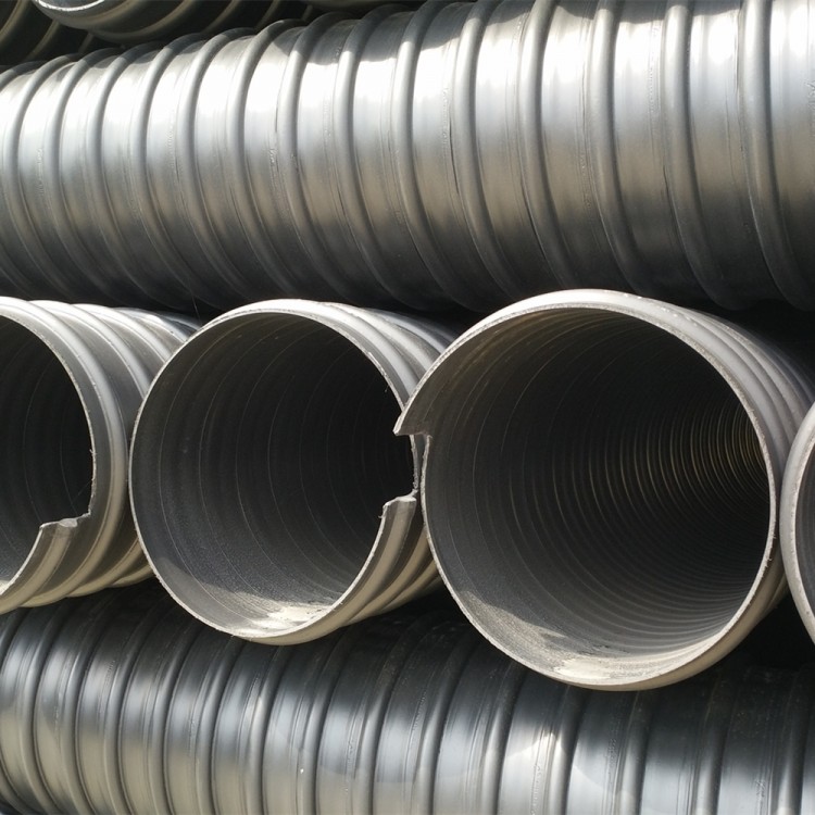 HDPE鋼帶增強螺旋波紋管廠家 老舊小區(qū)排污改造用管