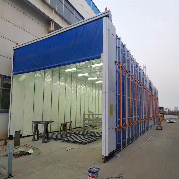干濕兩用家具移動噴漆房 電動折疊軌道式 工業(yè)烤漆房 質量保障