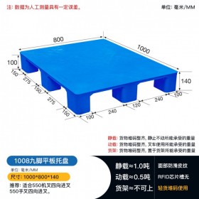 長沙1008九腳平板托盤塑料托盤，商超類托盤