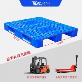 川字網(wǎng)格叉車托盤棧板 倉(cāng)庫(kù)墊板 山西塑料托盤廠家批發(fā)